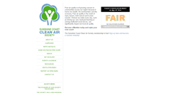 Desktop Screenshot of cleanaironthecoast.com